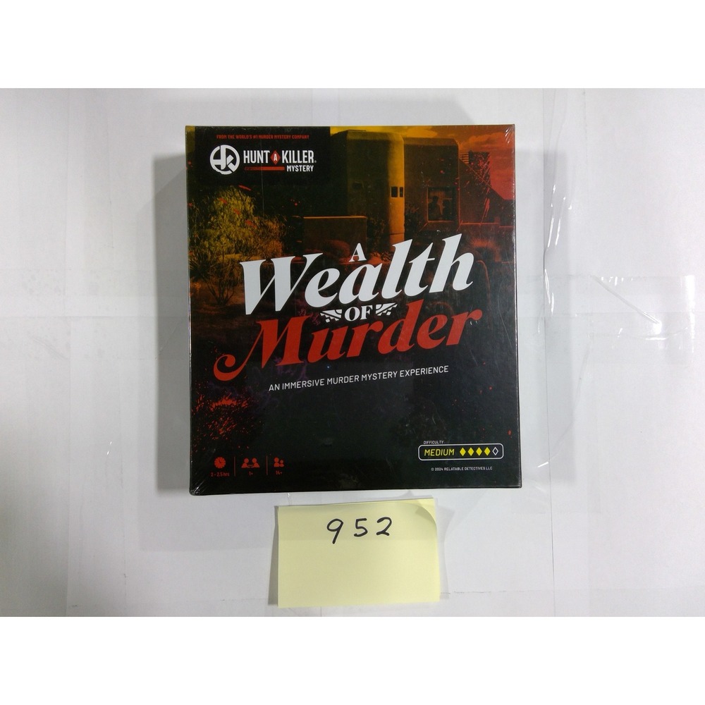 Hunt A Killer A Wealth of Murder Game Unisex OS Black New Immersive Mystery
